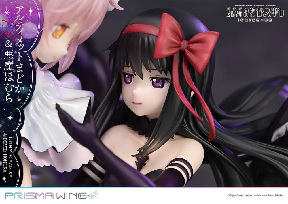 Puella Magi Madoka Magica The Movie Rebellion Prisma Wing PVC Statue 1/7 Ultimate Madoka & Devil Homura 43 Cm