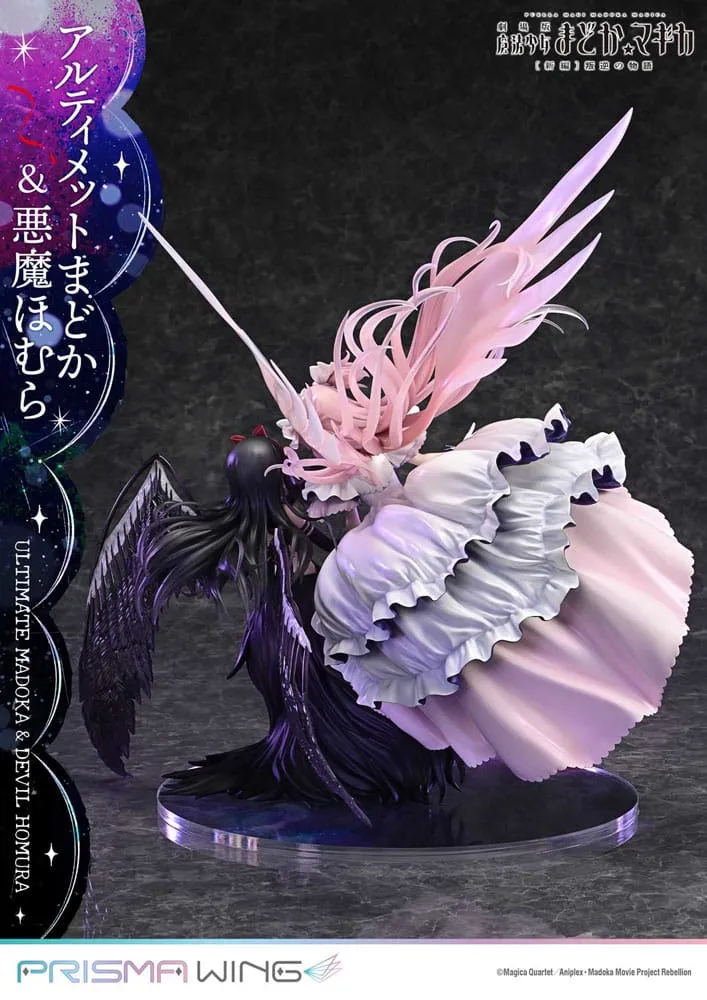 Puella Magi Madoka Magica The Movie Rebellion Prisma Wing PVC Statue 1/7 Ultimate Madoka & Devil Homura 43 Cm