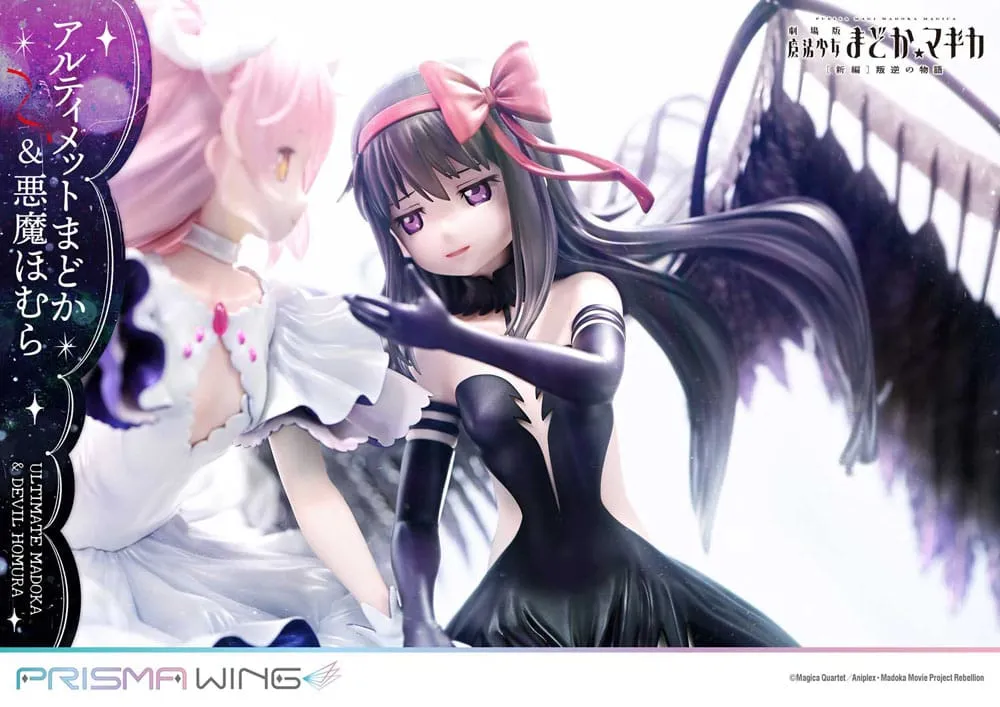 Puella Magi Madoka Magica The Movie Rebellion Prisma Wing PVC Statue 1/7 Ultimate Madoka & Devil Homura 43 Cm