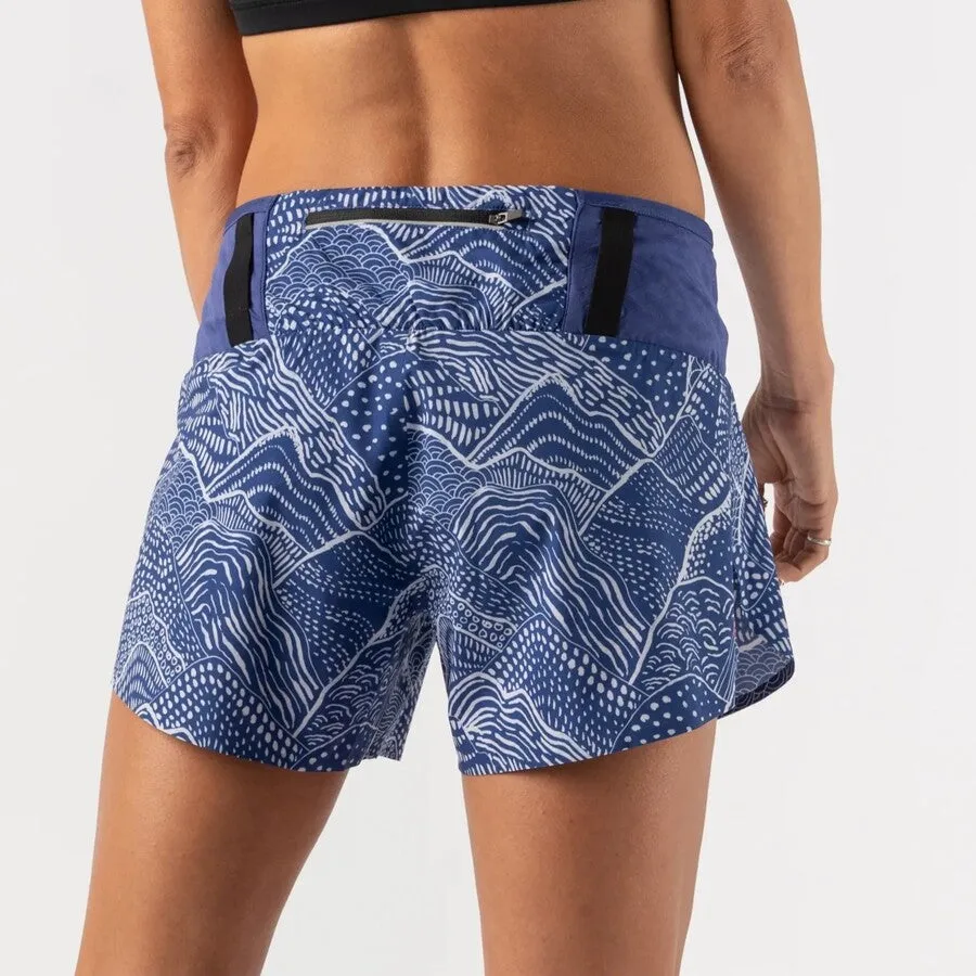 rabbit Smashems 4" Short | Navy Purple | Womens