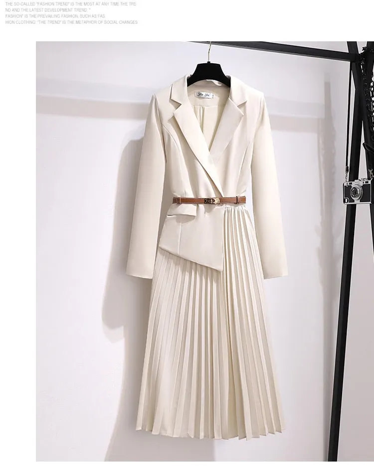 Runway  Long Dress Elegant Pleated Dress