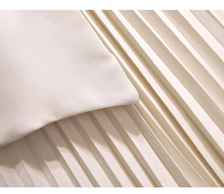 Runway  Long Dress Elegant Pleated Dress