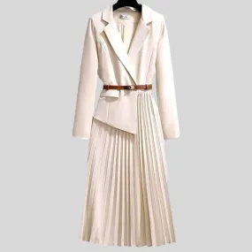 Runway  Long Dress Elegant Pleated Dress