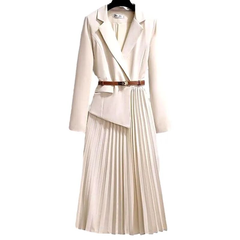 Runway  Long Dress Elegant Pleated Dress