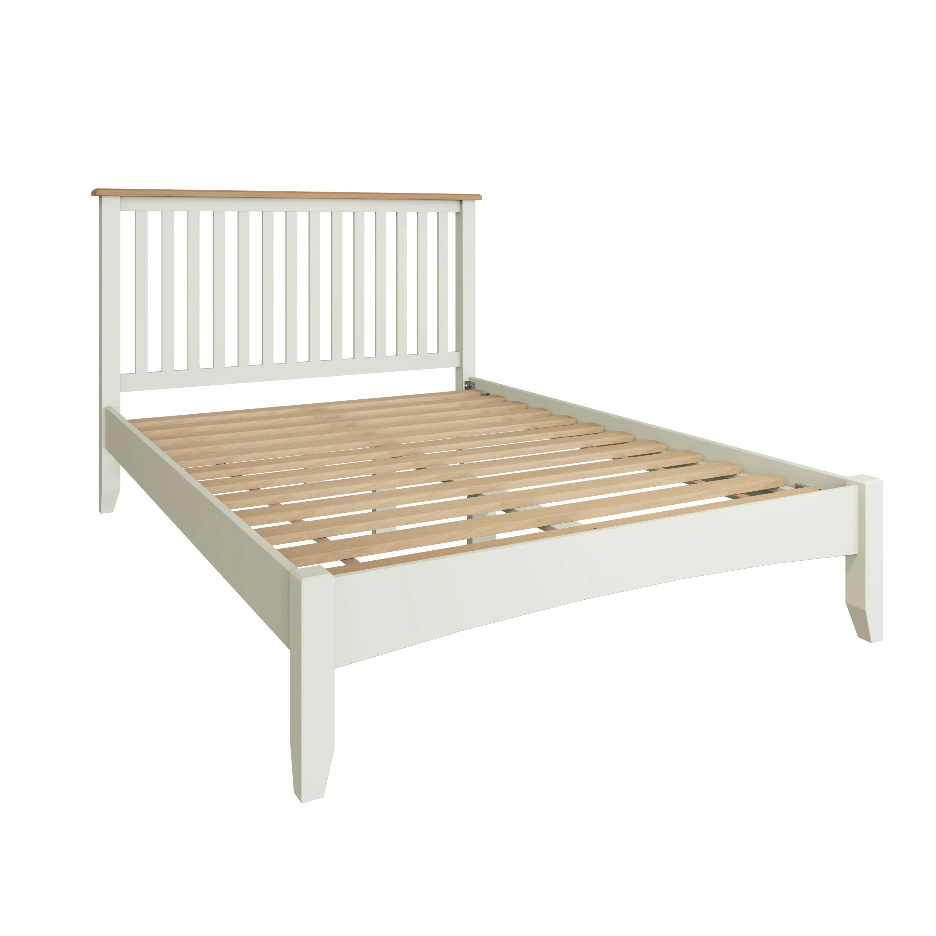 Salisbury Pure White Bed 4'6" Double 150 x 204 x 110 cm