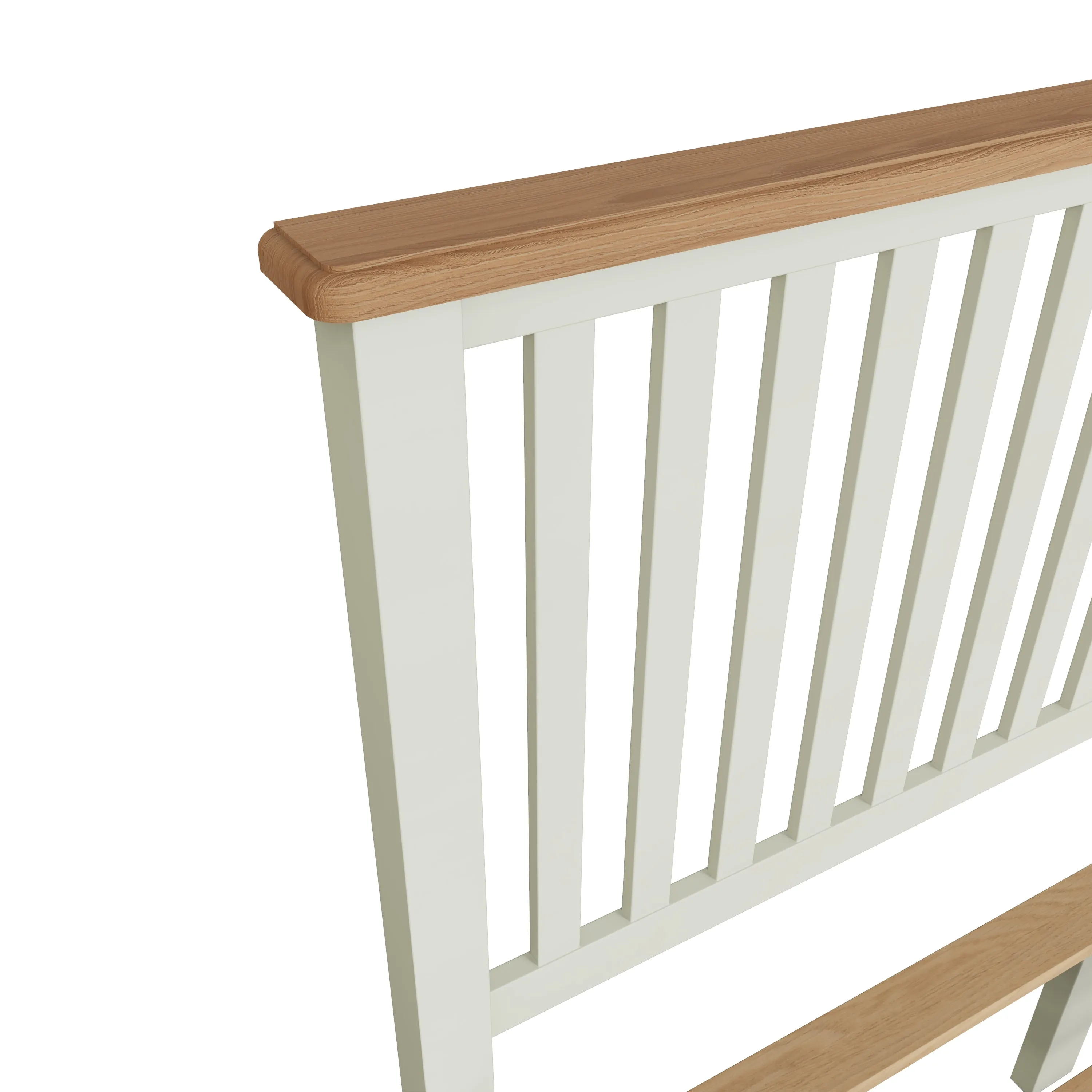 Salisbury Pure White Bed 4'6" Double 150 x 204 x 110 cm