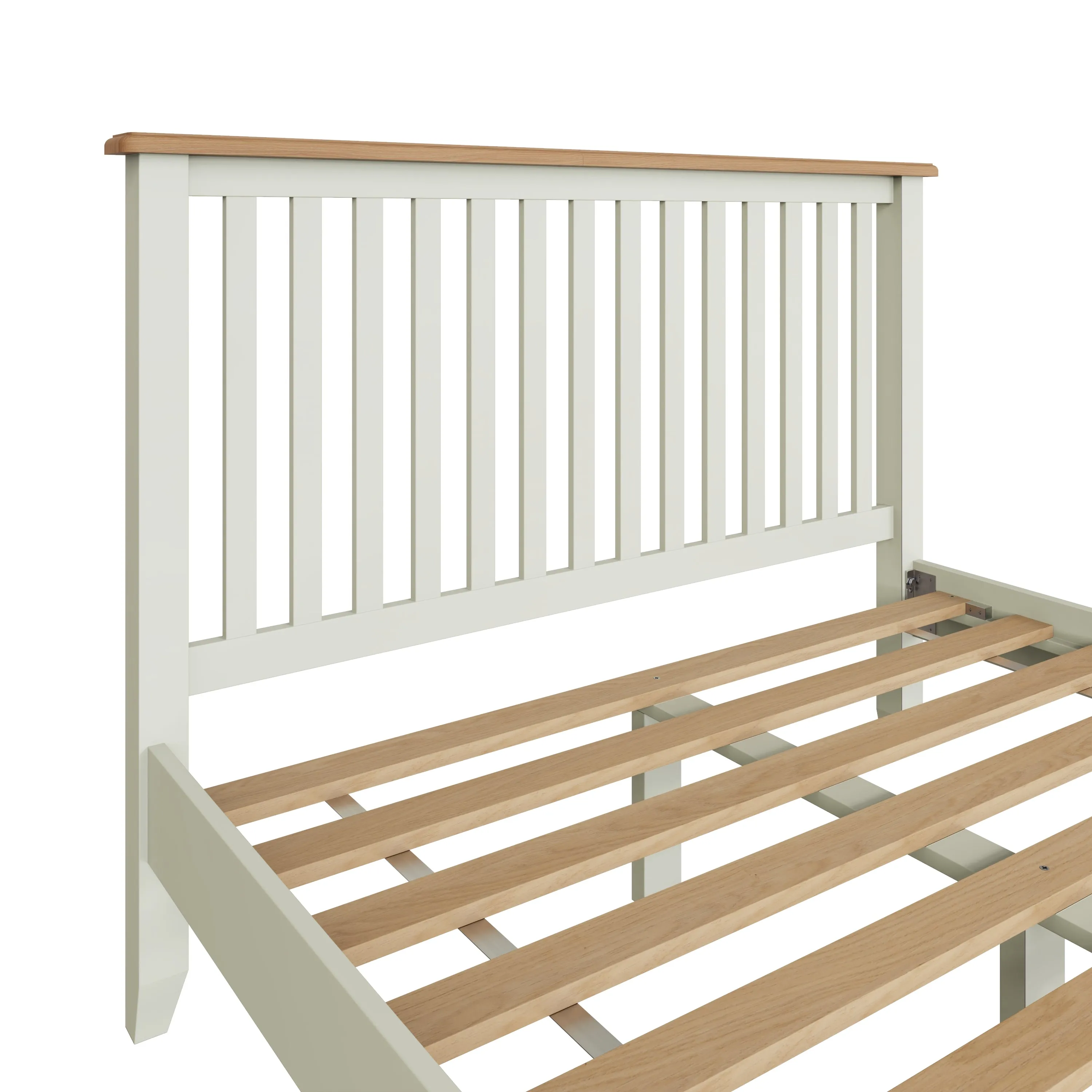 Salisbury Pure White Bed 4'6" Double 150 x 204 x 110 cm