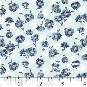 Scattered Daisies Print Poly Cotton Dress Fabric 5926