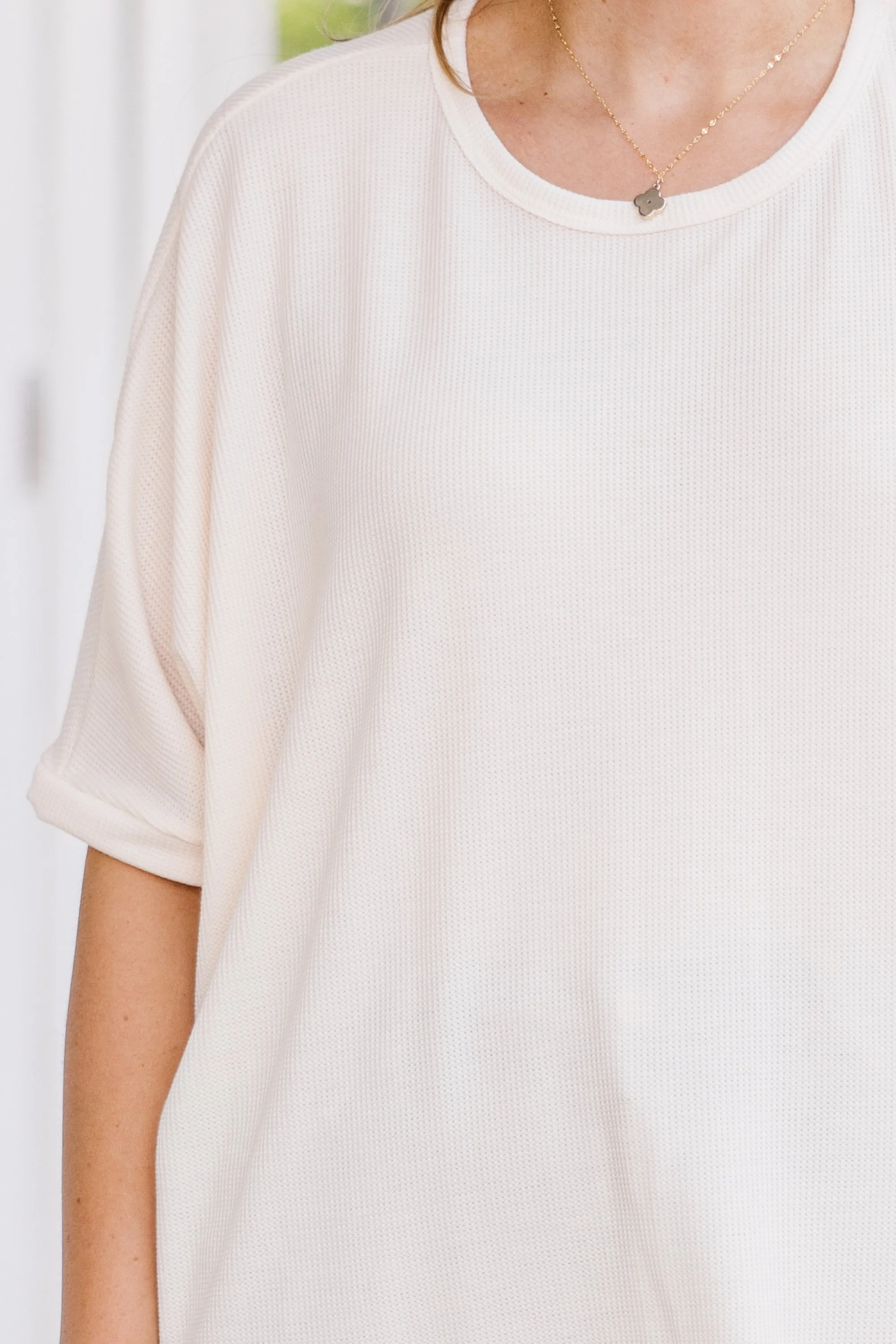 Serene Breeze Top, Cream