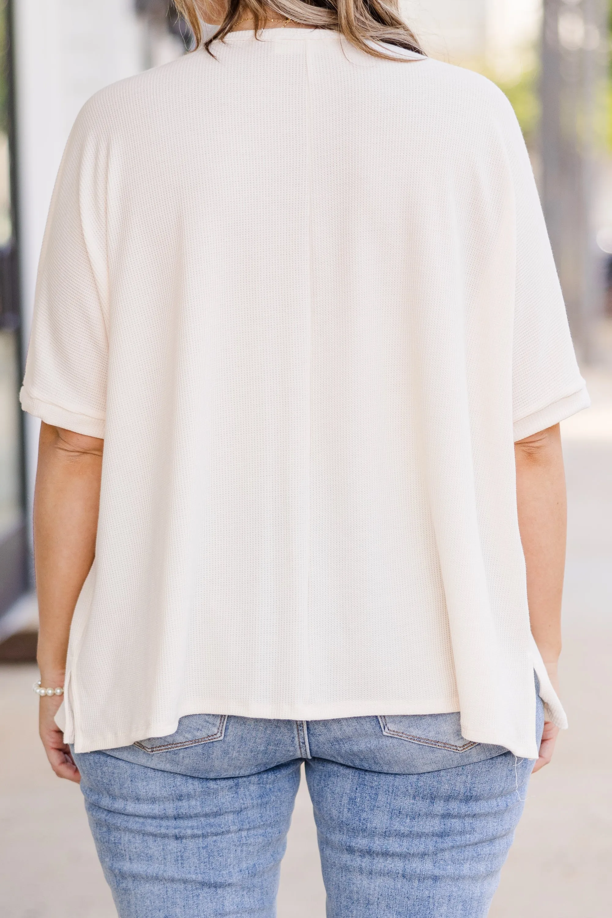Serene Breeze Top, Cream