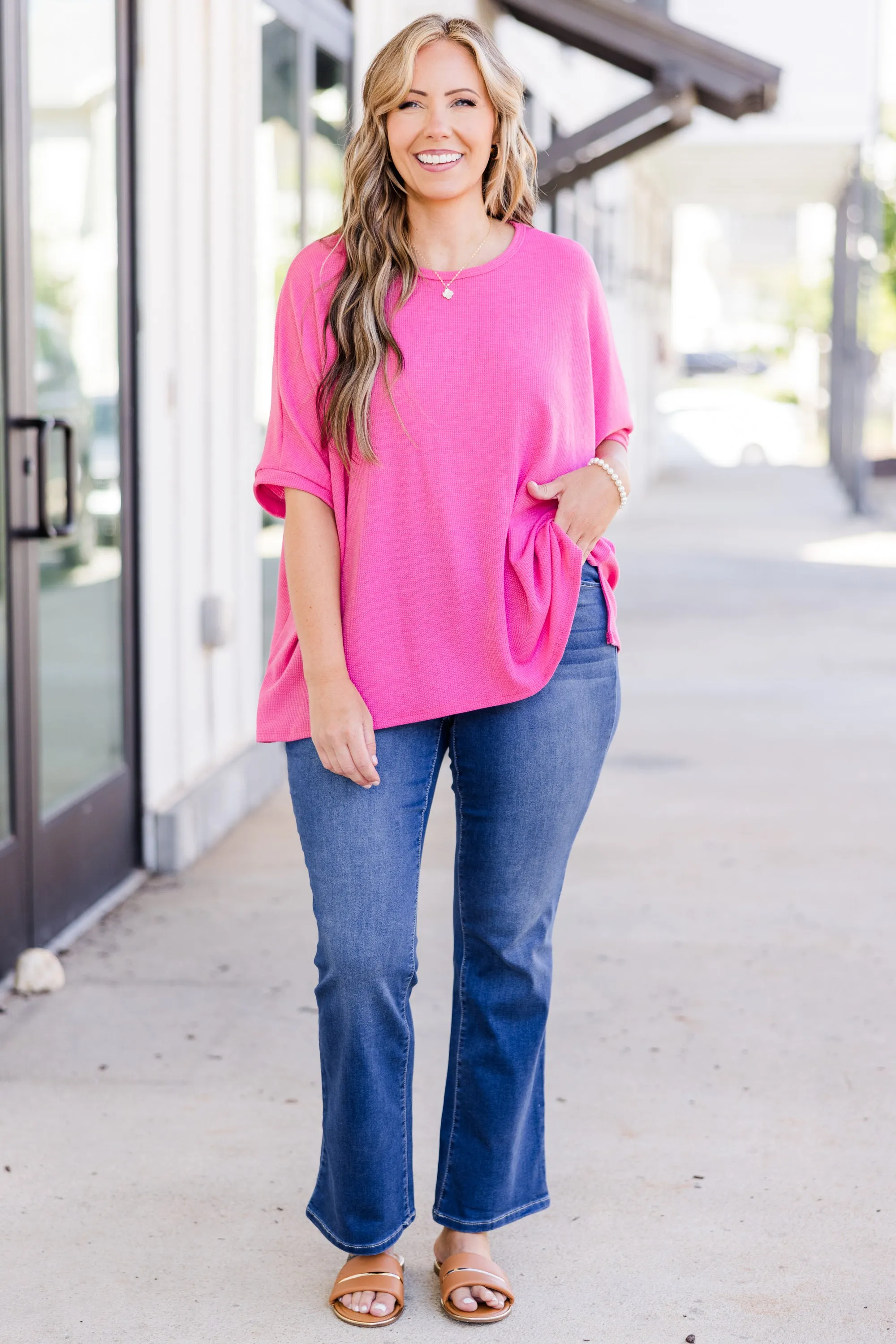 Serene Breeze Top, Pink