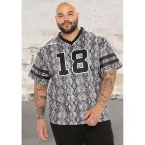 Short sleeve all over animal print top