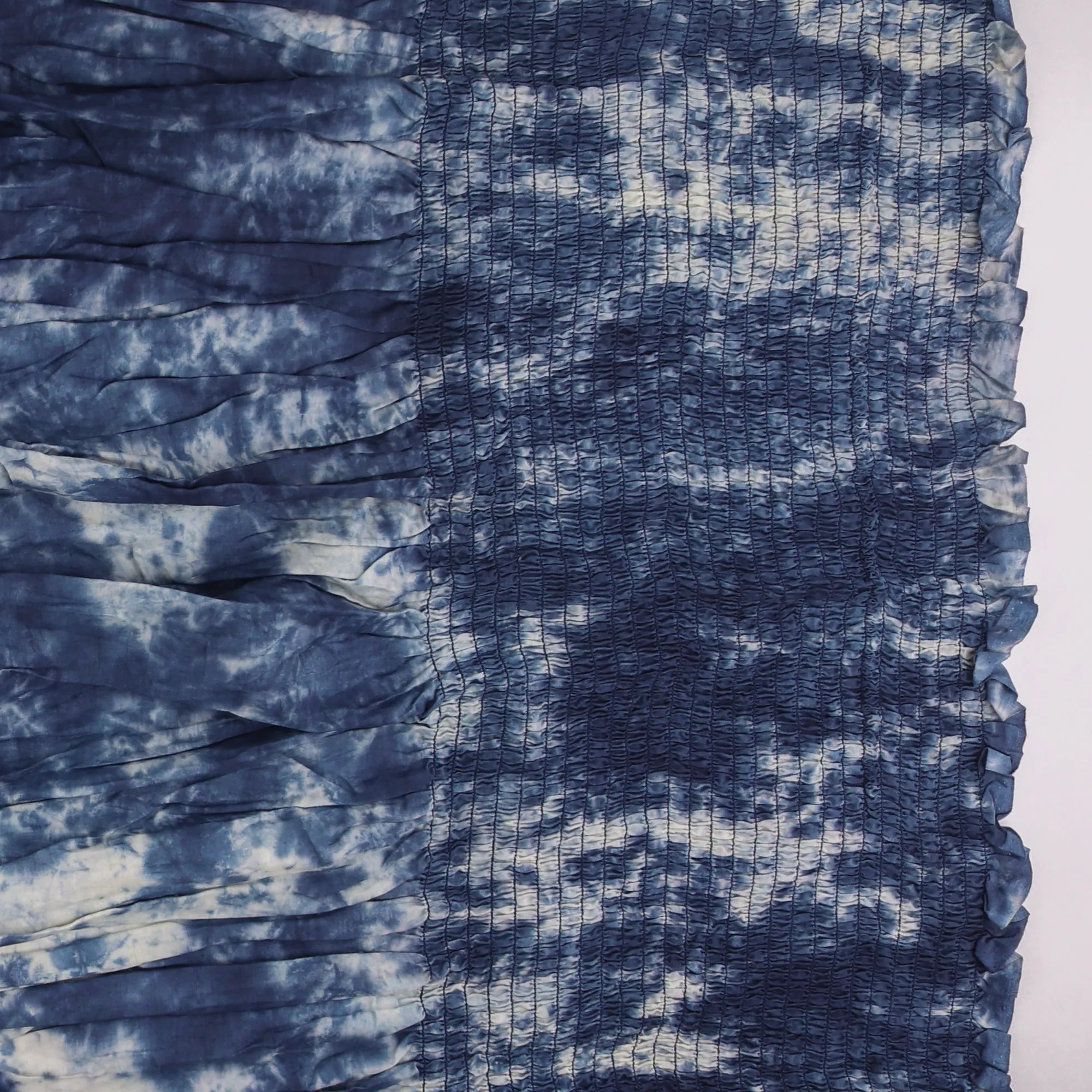 Smocking Cotton Voile - BLUES FEST  - 002 - Bleached Blue