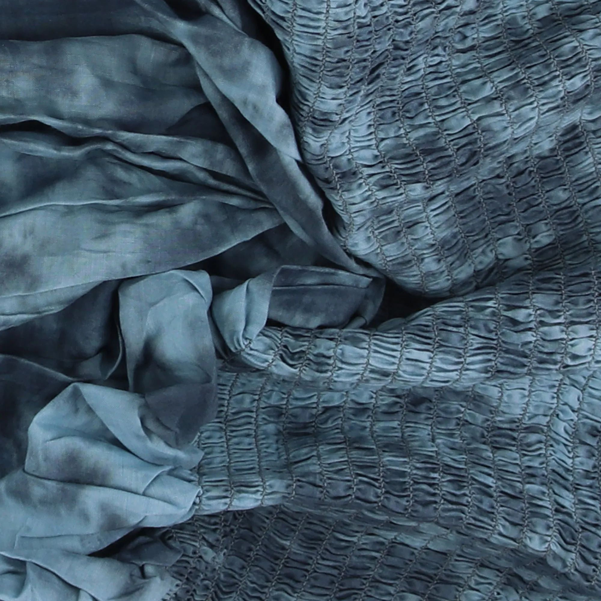Smocking Cotton Voile - BLUES FEST  - 003 - Blue
