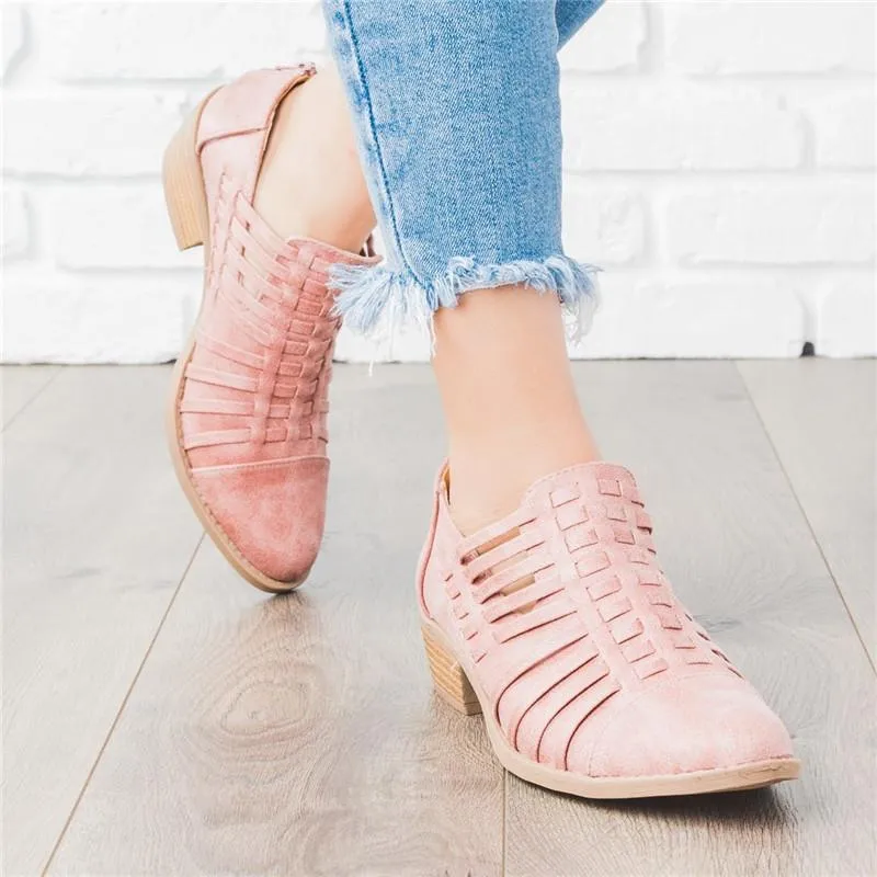 Summer Cute Comfortable Women Leather Booties