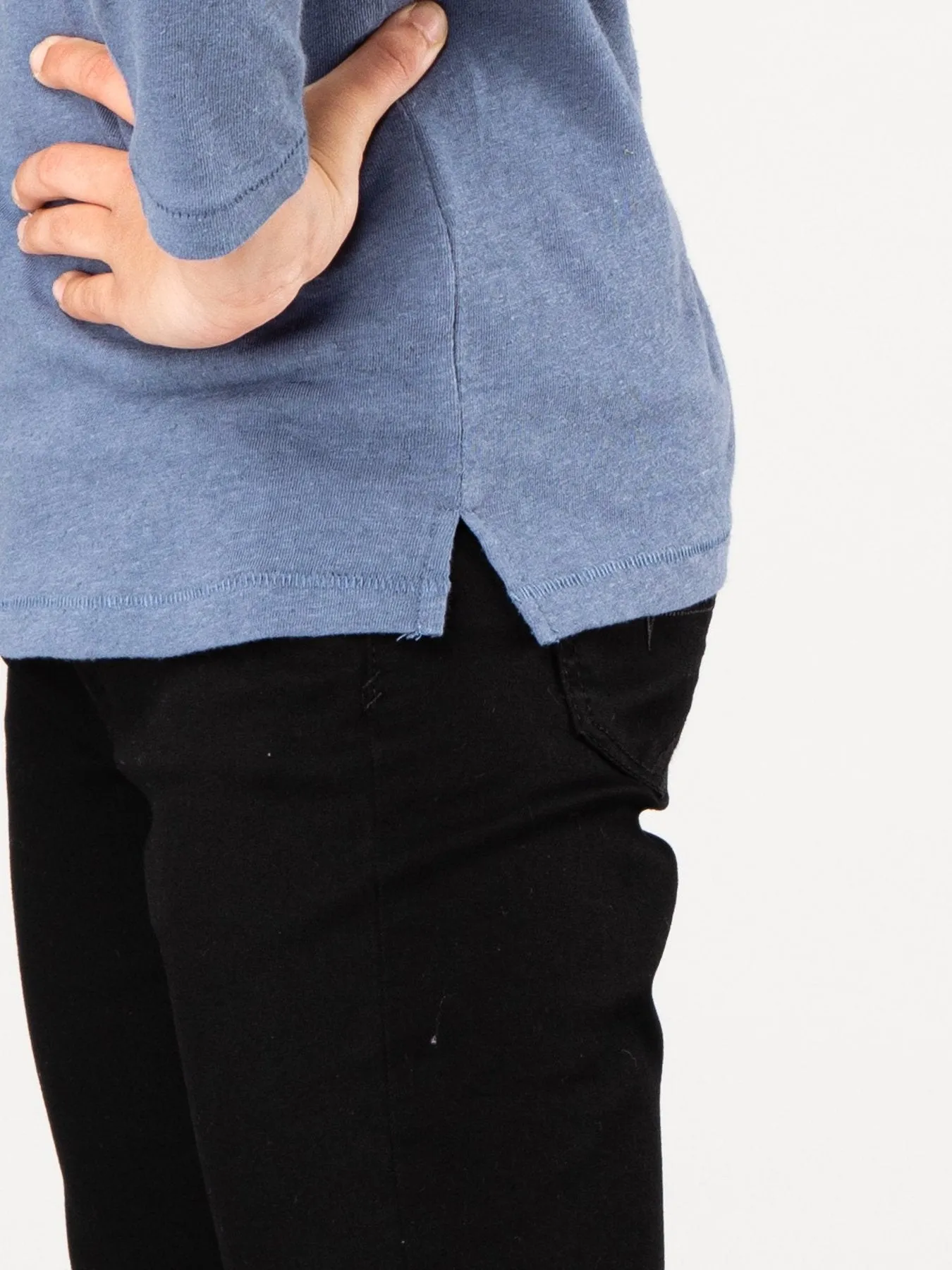 Sunny Long Sleeve Tee Girls - Blue Ashes