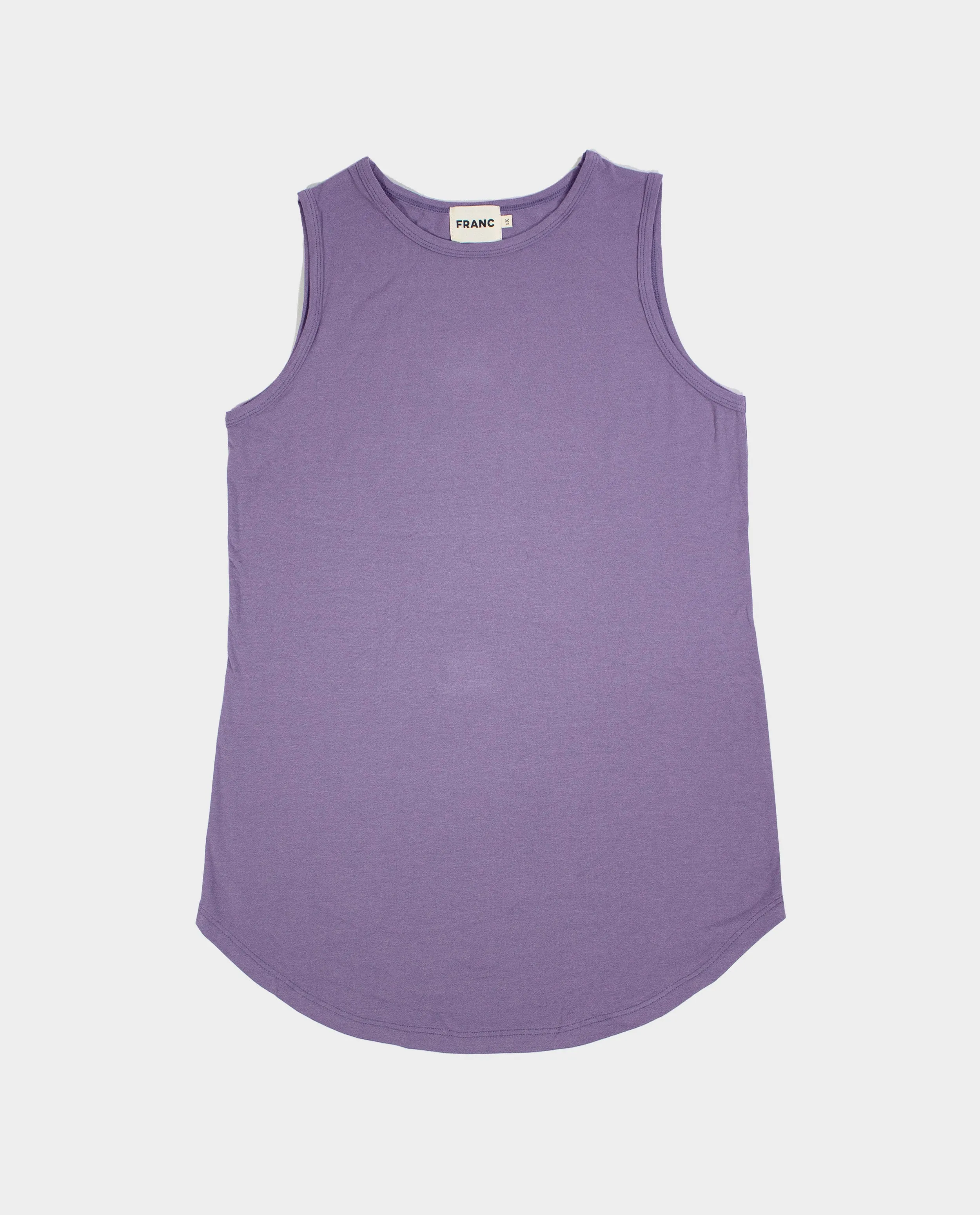 The Highneck Tank Top in Lavender