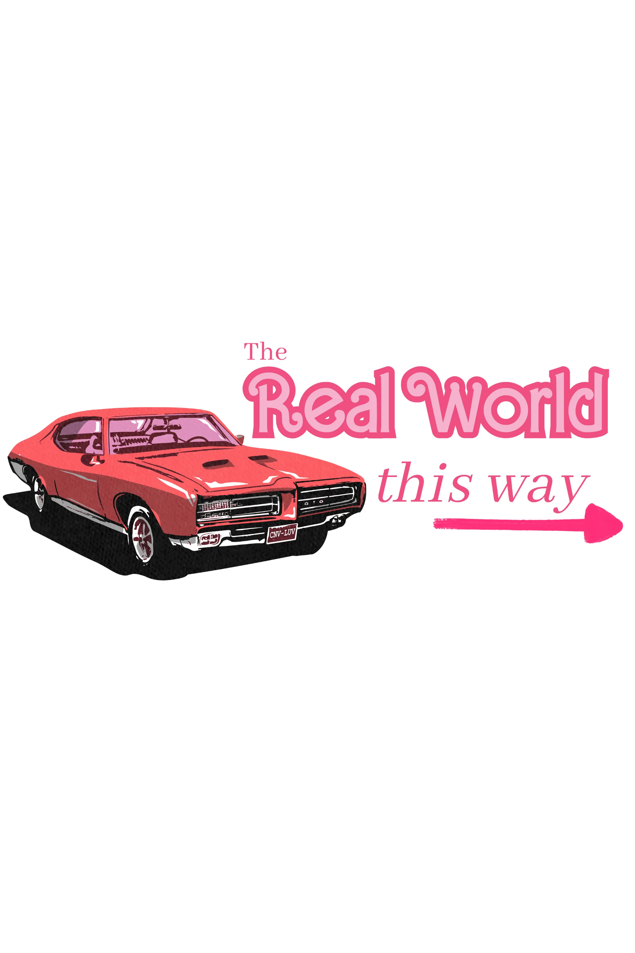 The Real World This Way Printed T-shirt for women