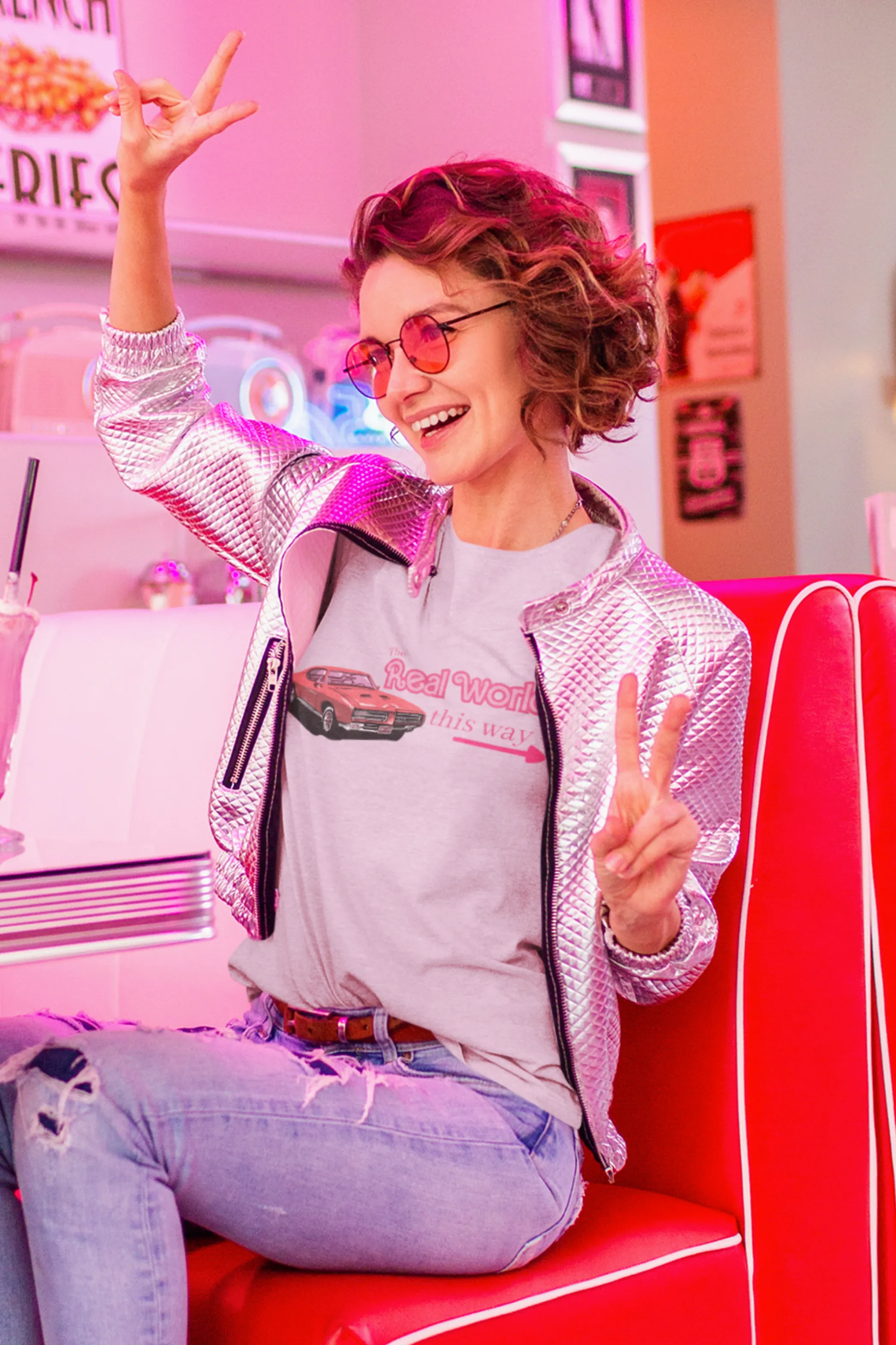 The Real World This Way Printed T-shirt for women