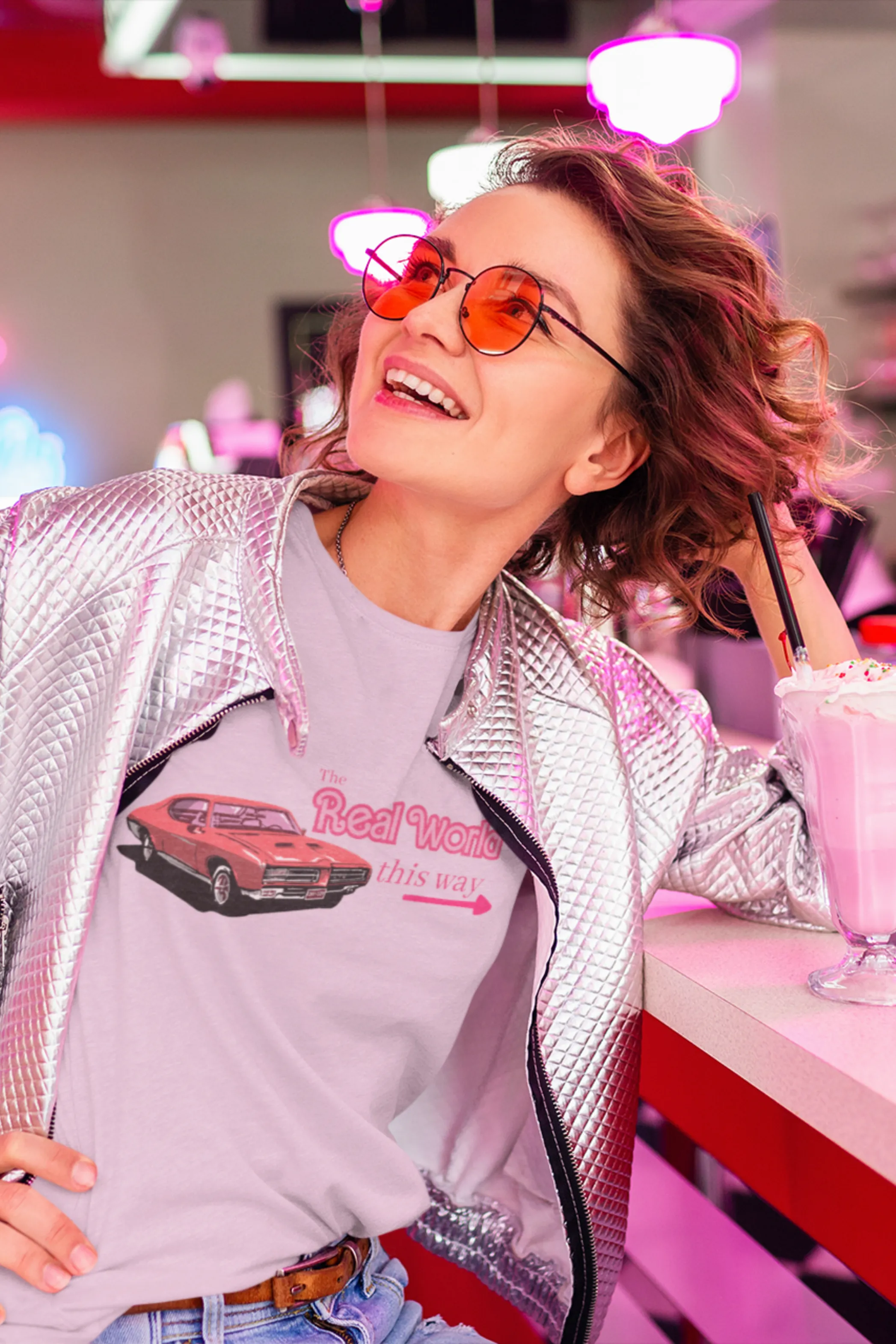 The Real World This Way Printed T-shirt for women