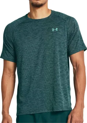 Under Armour Tech Textured Short Sleeve Mens Training Top - Green